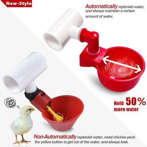Bền nước tự động trung chuyển cho gia cầm New PVC TEE phụ kiện <span class=keywords><strong>waterer</strong></span> cho gà vịt chim cút ngỗng gà tây - Product Image 3