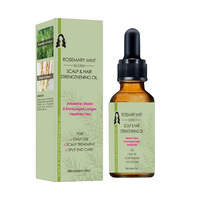 Minyak Rosemary Penumbuh Rambut Logo Kustom 100% Alami Minyak Kelapa Perawatan Kulit Kepala Serum Rambut