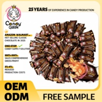 Barre chocolatée aux cacahuètes OEM, enrobée de beurre de cacao pur, garniture au beurre de cacahuètes, vente en gros, emballage personnalisé, snacks classiques
