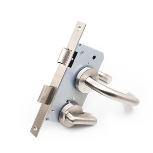 Serrure à pêne dormant pour <span class=keywords><strong>porte</strong></span> de salle de bain avec indicateur de toilettes européennes, <span class=keywords><strong>poignée</strong></span> de <span class=keywords><strong>porte</strong></span> avec indicateur de <span class=keywords><strong>WC</strong></span> - Product Image 1