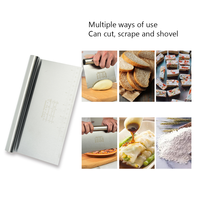 Outils de raclage de crème à gâteau en acier inoxydable, taille 15-30 cm, racler et lisser le gâteau, outils de pâtisserie, coupe-gâteau, fournisseur d'outils de pâtisserie