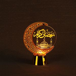 Decoración Islámica para el Hogar, Lámpara LED Acrílica con Forma de Luna de Ramadán - Product Image 3