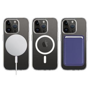 Chất lượng cao từ ví và điện thoại trường hợp bìa cho <span class=keywords><strong>Iphone</strong></span> 13 12 14 15 Pro không dây nhanh chóng sạc rõ ràng trường hợp - Product Image 2