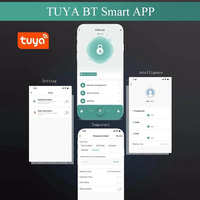 Fabrieksafprijs Tuya App Smart Aluminium Commerciële Glazen Deurvergrendeling Nieuw Ontwerp Kantoor Vingerafdruk Schuifdeurvergrendeling