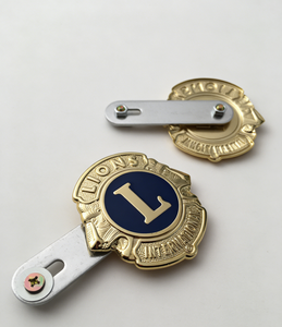 Emblema de Parrilla Delantera Lions International para Automóviles - Logotipo Decorativo de Aleación de Zinc Chapado en Oro, Decoración Premium para Parrilla Delantera de Vehículos - Product Image 2