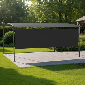 กันสาดสวนสีแอนทราไซต์ ขนาด 157.5x118.1x100.4 นิ้ว แบบตั้งพื้น โครงโลหะ ผ้าโพลีเอสเตอร์ สไตล์โมเดิร์น - Product Image 2