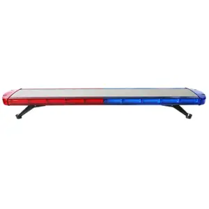 Auto LKW Dach haken halterung Rot Blau COB Blitz LED Licht leiste 120CM 47 "Schlanke Warn licht leiste für Rettungs fahrzeuge Krankenwagen