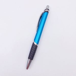 Two Tone Plastic Click Ballpoint <b>Pen</b> With Dotted Rubber Anti Slip Grip 9 Vibrant Colors <b>Retractable</b> Advertising Signature <b>Pen</b> - Product Image 2