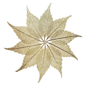 Venta al por mayor de fábrica: Manteles individuales contemporáneos de PVC antideslizantes e impermeables en oro/plata/chocolate, 38x38cm, ecológicos y huecos. - Product Image 2