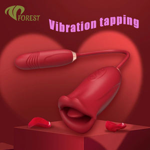 女性用舌型バイブレーター - クリトリスと膣の刺激 大人のおもちゃ 10種類の振動パターン USB充電式＆IPX7防水 - Product Image 4