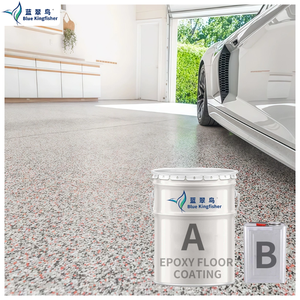 Kit de Revestimiento de Piso Epóxico con Copos de Colores Azul Rey, Sistema de Copos Multicolores para Piscina, Terraza, Patio, Piso Exterior - Product Image 1