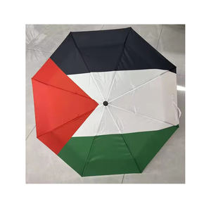 Ombrello Personalizzato Palestina con Logo Prodotto Palestinese 8 Stecche Completamente Automatico Portatile con Bandiera Palestinese per Esterni - Product Image 1