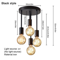 JACKSUN E27 LED Lampes Suspendues Maison Lampe Suspendue en Métal pour Cuisine Salle à Manger Salon Restaurant Lustres Modernes