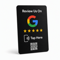 Carte Google Review en plastique, programmable, avec code QR, puce NFC, étanche, contrôle d'accès 13,56 MHz