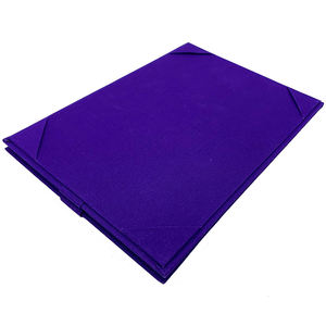 ปกเมนูร้านอาหารแบบตั้งโต๊ะ 2 หน้า สีน้ำเงิน ราคาโรงงาน - Product Image 4