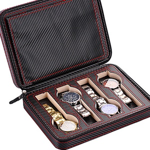 Fashionable PU Leather 8 in 1 <b>Watch</b> Box Storage Organizer <b>Case</b> for Gift Packing Matt Lamination-Available for Sale - Product Image 6