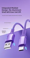 Câble tressé USB-A USB-C personnalisé 1m 3A Charge rapide Câble de données en cuivre pur tressé en nylon pour téléphone portable, ordinateur, imprimante