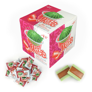 Vente en gros <span class=keywords><strong>Chewing</strong></span>-<span class=keywords><strong>gum</strong></span> souple individuellement Sacs en plastique <span class=keywords><strong>Chewing</strong></span>-<span class=keywords><strong>gum</strong></span> au goût de fruit Pastèque avec emballage en boîte en vrac - Product Image 2
