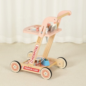 Trousse de <span class=keywords><strong>Docteur</strong></span> Montessori en <span class=keywords><strong>Bois</strong></span> Écologique Rose pour Enfants, Ensemble de Jeu Médical, Jeu de Rôle, <span class=keywords><strong>Valise</strong></span> de Voyage, Âges 2-7 - Product Image 3