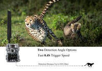 Caméra de chasse sans fil 4G LTE 32MP HD 4K avec vision nocturne, piège photo, contrôle par application, carte SIM, cellulaire, CMOS