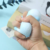 Jouet anti-stress pingouin mignon à rebond lent, en caoutchouc thermoplastique Q-Bomb, fabriqué par des fabricants de la province du Zhejiang