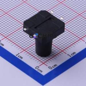 TS-1103S-B-U Tactile Switch SMD-4P,12x12mm Switch Single Pole Single Throw Round Button 1.6N Vertical Mount - Product Image 2
