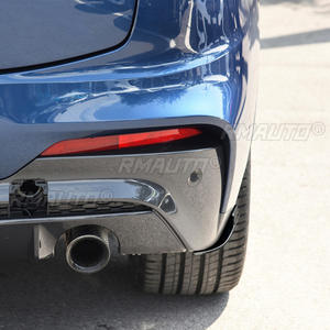 Diffuseur de pare-chocs arrière noir brillant, aileron latéral, séparateur pour BMW X4 G02 M Sport 2018-2021, kits carrosserie - Product Image 6