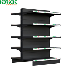 <b>Metal</b> Supermarket Shelves Gondola Rack Retail Display Shelving for Grocery Store - Product Image 1