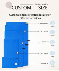 ผ้าเช็ดตัวไมโครไฟเบอร์แบบแห้งเร็วสำหรับออกกำลังกาย โยคะ และฟิตเนส - Product Image 2