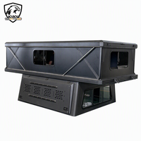Tente de toit rigide pour camping en plein air de la marque Huntoo Factory, en aluminium, pliable, pour camionnettes F150 Tacoma