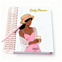 Planificateur à spirales personnalisé de la marque Zm avec couverture en papier artistique, 96 feuilles, 18,6 x 12,8 cm, fabriqué dans le Guangdong, cadeau