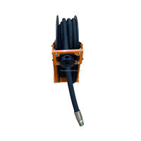 Enrouleur de tuyau multi-médias rétractable de qualité industrielle de 1/2 pouce 15 m, rembobinage automatique, 220 V, fonte, 1,6 MPa