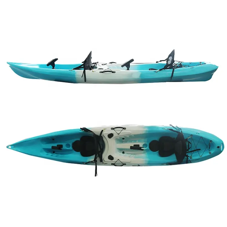 Hot bán 13 '3.9m ngoài trời 2 người cơ giới Drop Shipping Stitch TANDEM câu cá Chứng Khoán Kayak Ningbo hỗ trợ Kayak câu cá