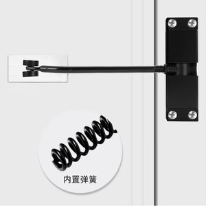 Aluminum <b>Square</b> Door Closer 15-55kg <b>Adjustable</b> Speed Automatic Closing Device For Household Use - Product Image 3