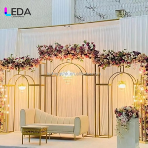 Soporte de Luz de Pie con Forma de Árbol y Fondo Metálico Luminoso, Iluminación de Fondo para Bodas de Estilo Moderno, Nueva Llegada - Product Image 1