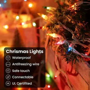 หลอดไฟ LED ขนาดเล็กแบบเปลี่ยนได้หลอดไฟตกแต่งเทศกาลคริสต์มาส
