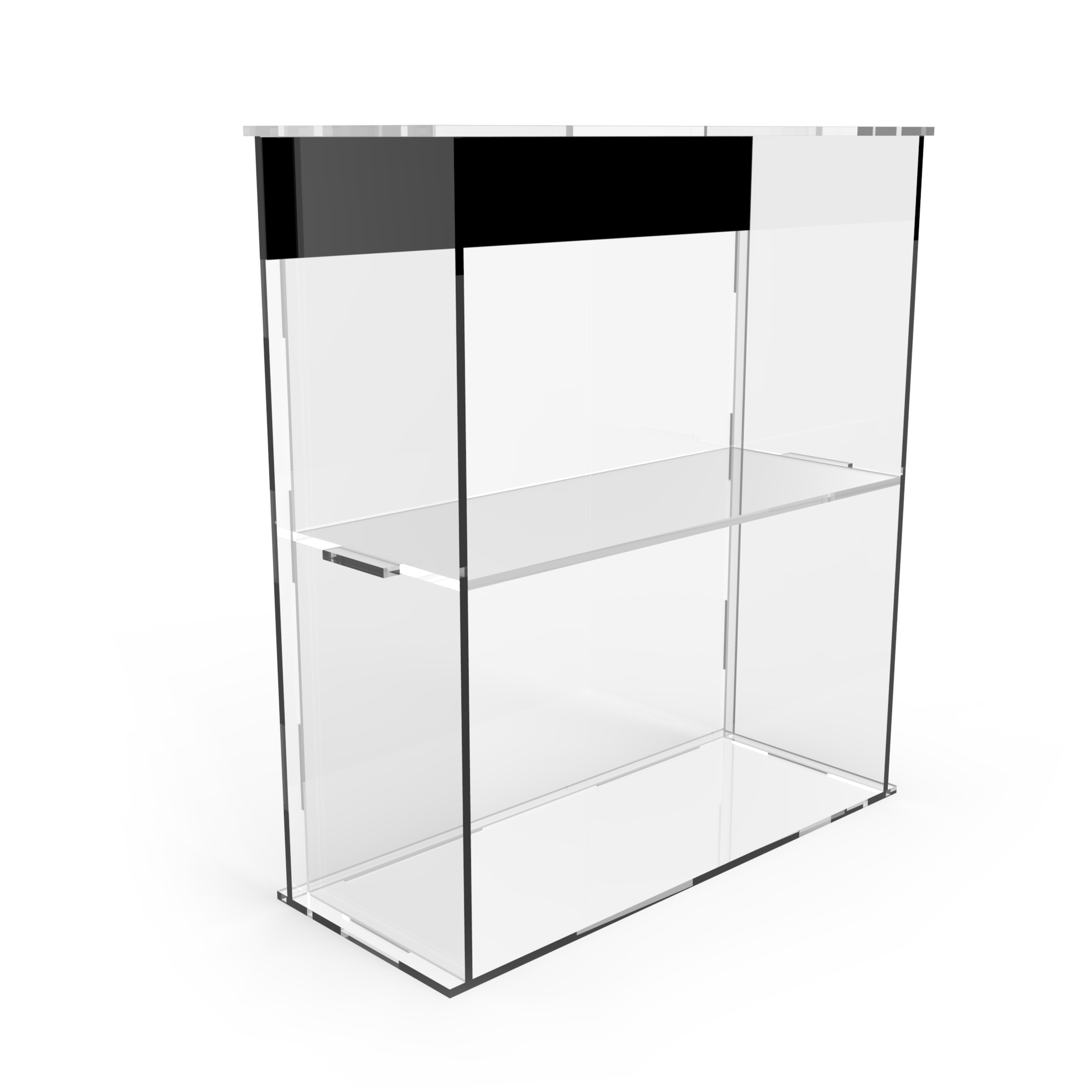 Customized Morden Acrylic Countertop Display Stand with Drawers Carton Packed for Retail Stores — view 2