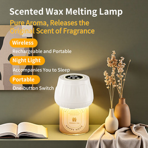 Digital Molten Wax <b>Lamp</b> Ceramic Candle Stand <b>Timer</b> 30min/60min/90min Christmas Small Desktop Decor - Product Image 2