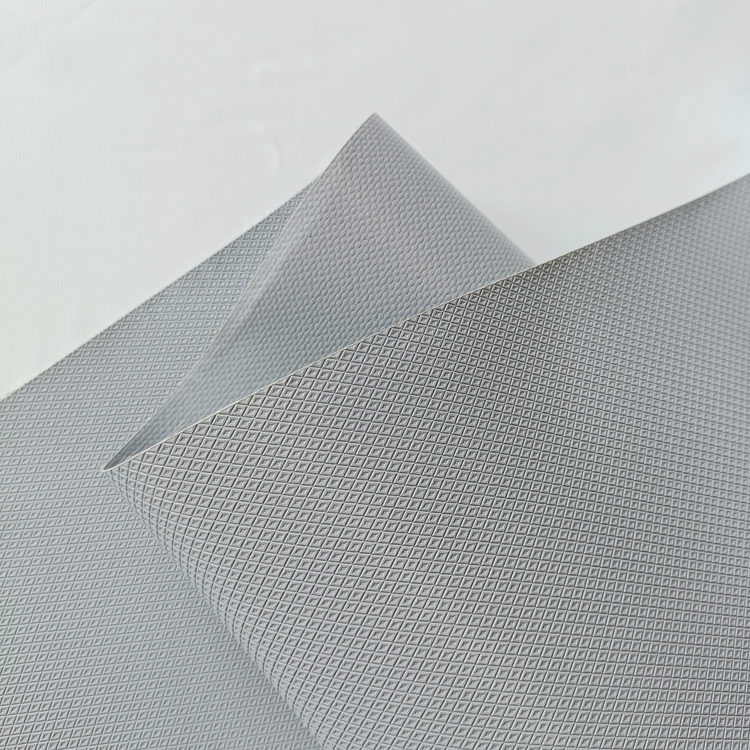 650gsm Grey брезент с ПВХ покрытием 100% полиэфирная сверхпрочная ткань для промышленного и наружного использования анти-УФ и ветрозащитная