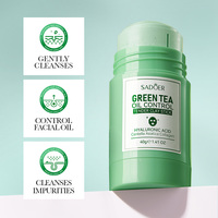 Masker Lumpur Perawatan Kulit Alami SADOER Kunyit Teh Hijau Mawar Perilla Lumpur Vulkanik Laut Pembersih Pemurni Masker Wajah Bentuk Stick