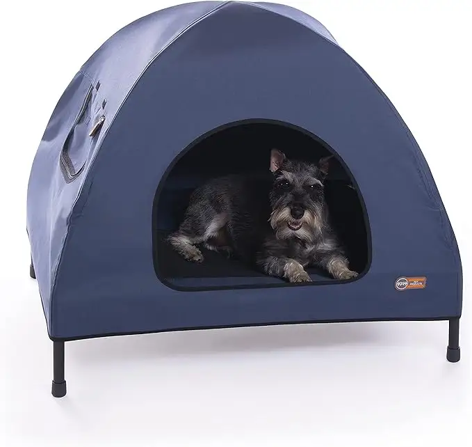 2024 Venta caliente al aire libre impermeable Metal marco de acero inoxidable cama de refrigeración para mascotas cama elevada transpirable elevada para perros