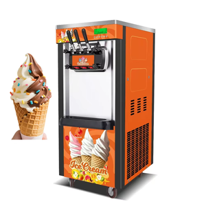 Competitive Price Professional Commercial Use Air Cooling Vertical Three Flavors <b>Ice</b> <b>Machine</b> Milk-Based Soft Serve Maker GR-0737 - Product Image 5