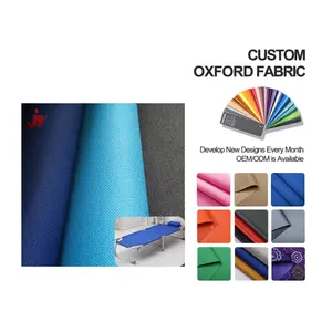 Trọng lượng nhẹ 210 khả năng chịu nước polyester ripstop Oxford vải với PU ủng hộ