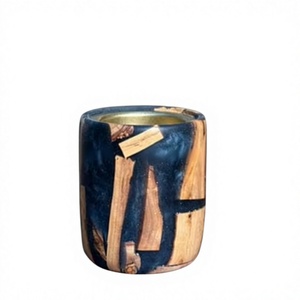 Support d'encens artistique en résine époxy et bois d'acacia pour une ambiance religieuse à la maison, décoration du Ramadan et de l'Aïd - Product Image 1