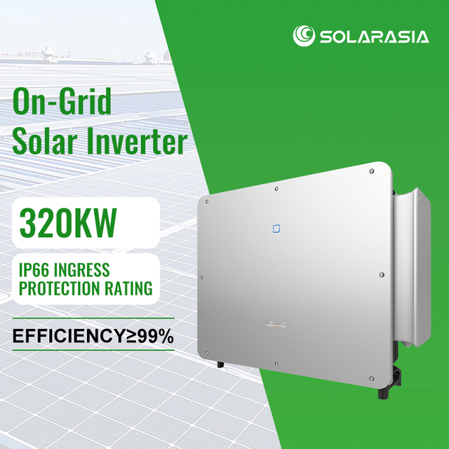 Sun-grow Commercial Solar Power Inverter 320kw IP66 Pure Sine Wave on Grid Solar String Inverters for Solar Systems