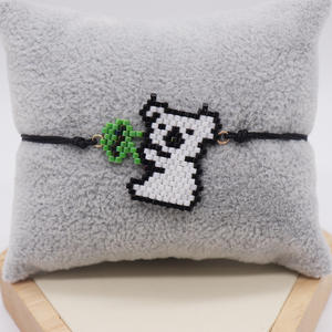 Pulsera con cuentas de animales para niños, brazalete con cuentas de animales de mariposa, oso, miyuki, ajustable, joyería, B2056 - Product Image 5