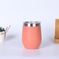 Vente chaude 304 acier inoxydable 360Ml Volume en forme de U Double couche bouteille d'eau en verre verres à vin tasses en coquille d'oeuf