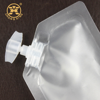 Pochette transparente Portable de voyage pour emballage de Lotion shampoing pochette à bec verseur Sachet d'échantillon en plastique 2ml