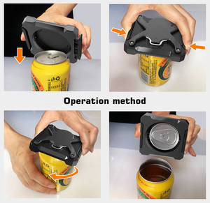 Cầm tay an toàn dễ dàng Hướng dẫn sử dụng lon nước giải khát hộ gia đình Bar công cụ 2 trong 1 ĐI Swing từ bia có thể đầu mở mở chai - Product Image 5