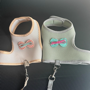 ชุดสายจูงสัตว์เลี้ยงแบบสะท้อนแสงสำหรับหนูตะเภา ลูกแมว ฟรีตต์ ชุดสายจูงและสายรัดสำหรับกระต่าย สายรัดอกกระต่ายแบบตาข่ายระบายอากาศพร้อมหัวเข็มขัดนิรภัย - Product Image 6